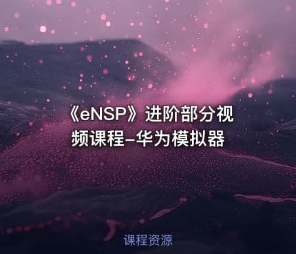《eNSP》进阶部分视频课程-华为模拟器