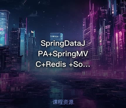 SpringDataJPA+SpringMVC+Redis +Solr 个人博客视频课程