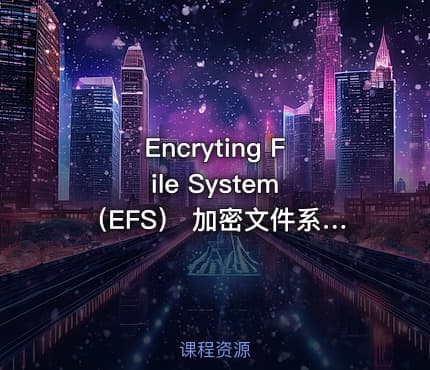 Encryting File System (EFS) 加密文件系统视频课程