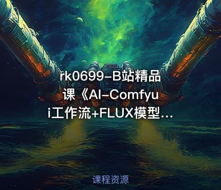 B站精品课《AI-Comfyui工作流+FLUX模型视频教程合集 (附配套课件) 》【VIP】