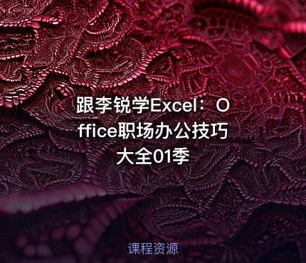 跟李锐学Excel:Office职场办公技巧大全01季