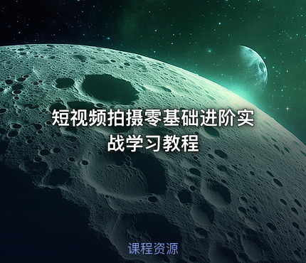 短视频拍摄零基础进阶实战学习教程