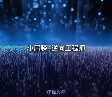 小肩膀-逆向工程师