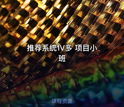 推荐系统1V多 项目小班