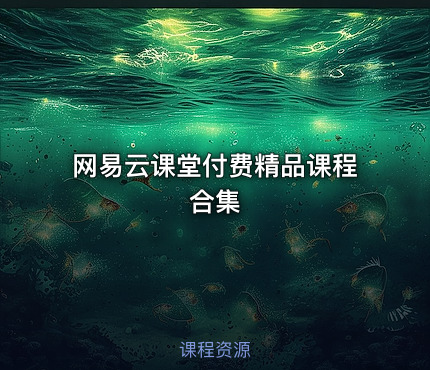 网易云课堂付费精品课程合集