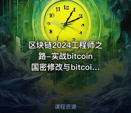 区块链2024工程师之路-实战bitcoin国密修改与bitcoin钱包开发