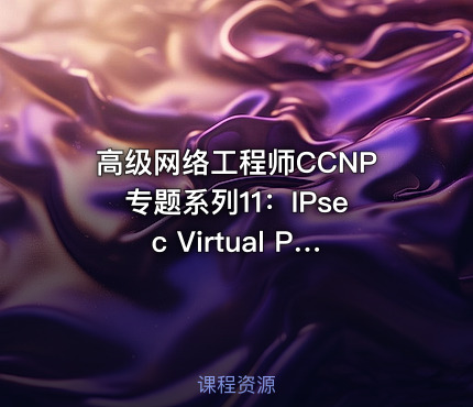 高级网络工程师CCNP专题系列11：IPsec Virtual Pri Network【新任帮主】