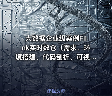 大数据企业级案例Flink实时数仓（需求、环境搭建、代码剖析、可视化）