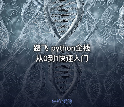 路飞 python全栈 从0到1快速入门