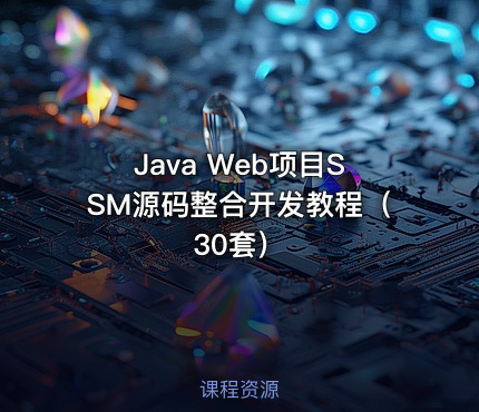 Java Web项目SSM源码整合开发教程（30套）