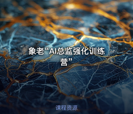 象老“AI总监强化训练营”