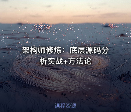 架构师修炼：底层源码分析实战+方法论