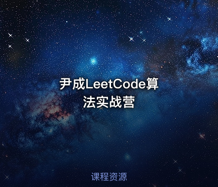 尹成LeetCode算法实战营