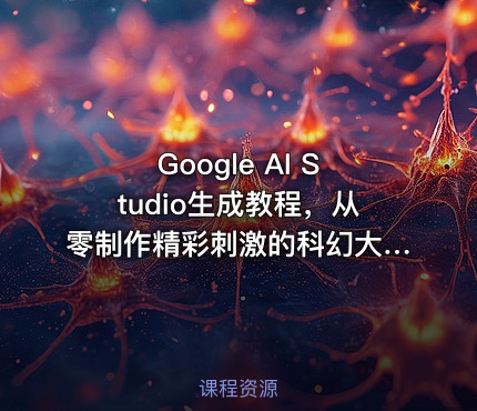 Google AI Studio生成教程，从零制作精彩刺激的科幻大片