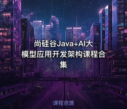 尚硅谷Java+AI大模型应用开发架构课程合集