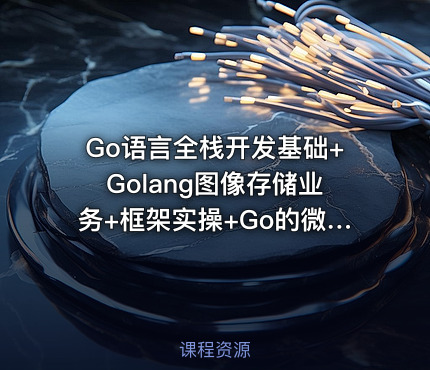 Go语言全栈开发基础+Golang图像存储业务+框架实操+Go的微服务