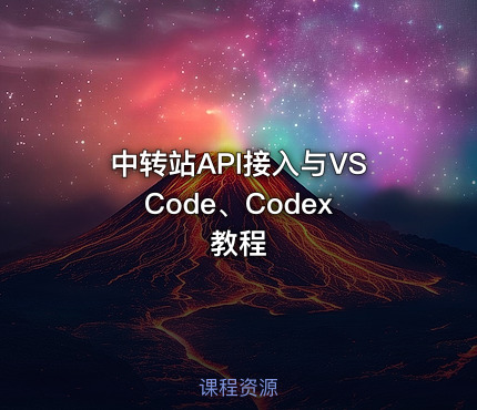 中转站API接入与VS Code、Codex教程