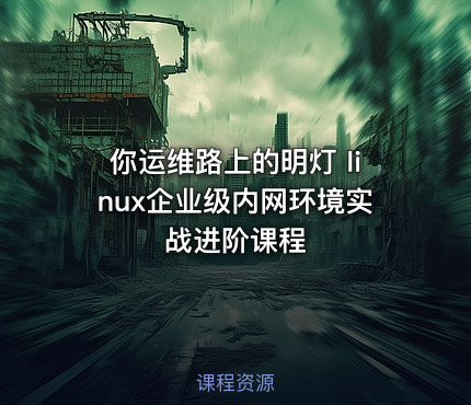 你运维路上的明灯 linux企业级内网环境实战进阶课程