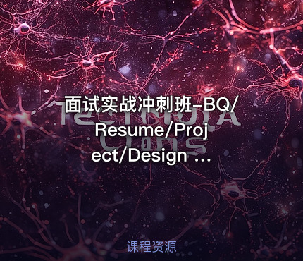 面试实战冲刺班-BQ/Resume/Project/Design 2025