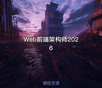Web前端架构师2026