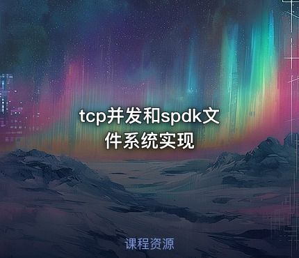 tcp并发和spdk文件系统实现