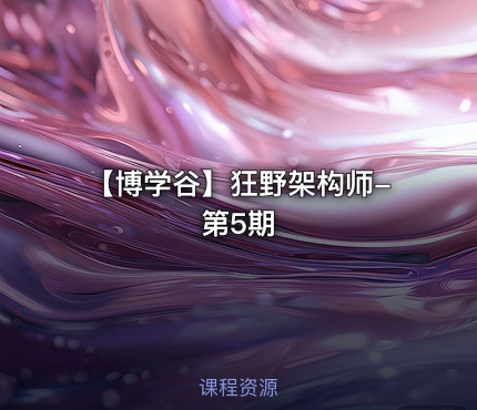 🚀 【博学谷】狂野架构师-第5期