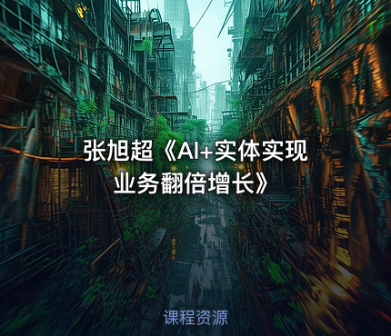 张旭超《Al+实体实现业务翻倍增长》