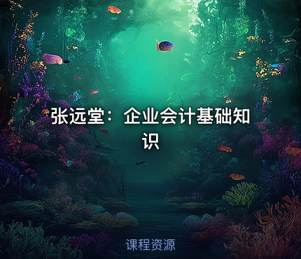 张远堂：企业会计基础知识
