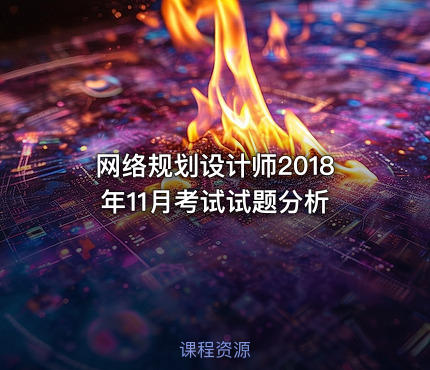 网络规划设计师2018年11月考试试题分析