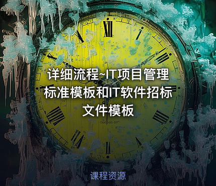 详细流程~IT项目管理标准模板和IT软件招标文件模板