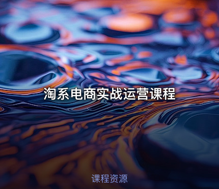 淘系电商实战运营课程