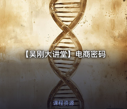 【吴刚大讲堂】电商密码