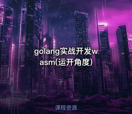 golang实战开发wasm(运开角度)