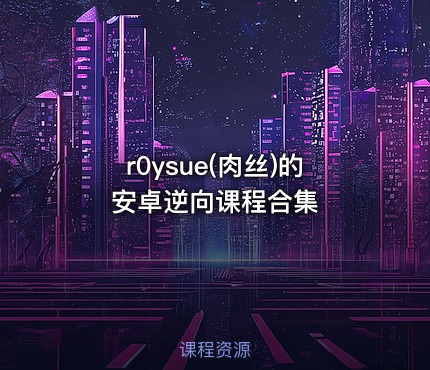 r0ysue(肉丝)的安卓逆向课程合集