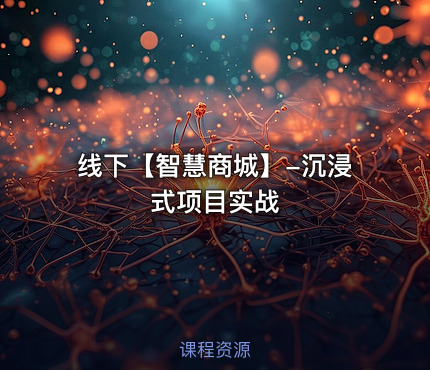 线下【智慧商城】-沉浸式项目实战