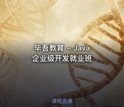 毕吾教育 - Java企业级开发就业班