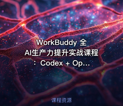 WorkBuddy 全AI生产力提升实战课程：Codex + OpenClaw自定义技能完整教程 [1.2GB]