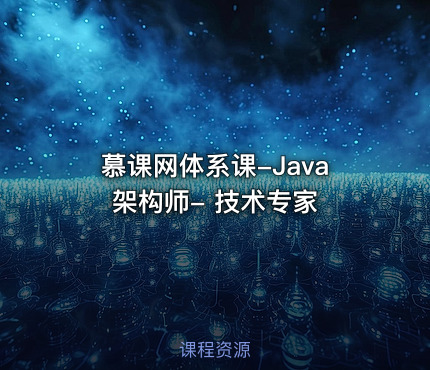慕课网体系课-Java架构师- 技术专家