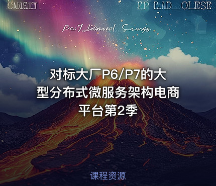 对标大厂P6/P7的大型分布式微服务架构电商平台第2季