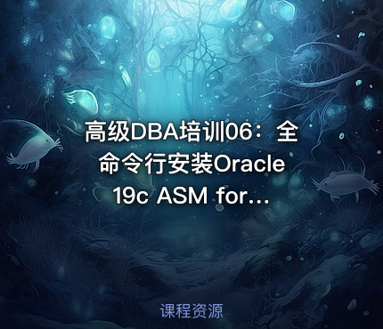 高级DBA培训06：全命令行安装Oracle19c ASM for Linux