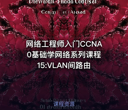 网络工程师入门CCNA 0基础学网络系列课程15:VLAN间路由