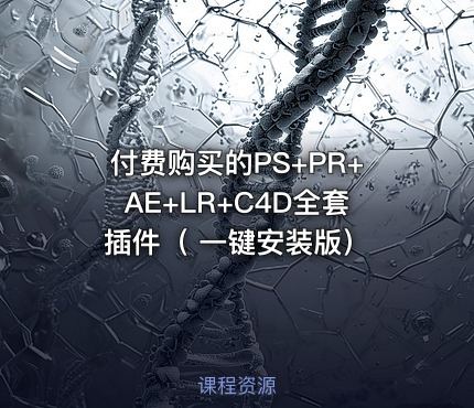 付费购买的PS+PR+AE+LR+C4D全套插件（ 一键安装版）