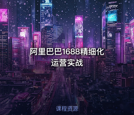 阿里巴巴1688精细化运营实战