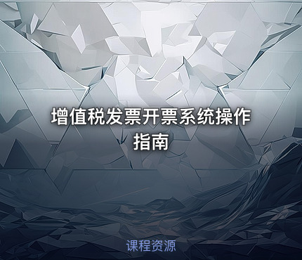 增值税发票开票系统操作指南