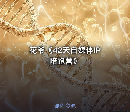花爷《42天自媒体IP陪跑营》