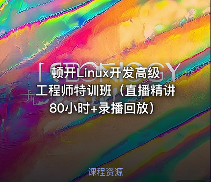 顿开Linux开发高级工程师特训班（直播精讲80小时+录播回放）