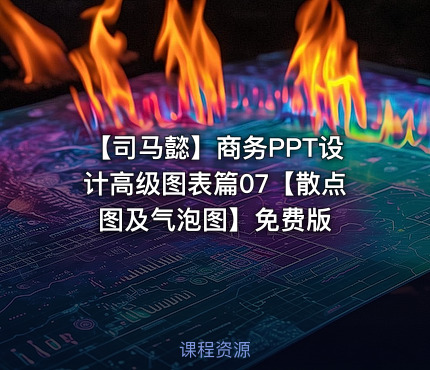 【司马懿】商务PPT设计高级图表篇07【散点图及气泡图】免费版
