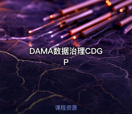 DAMA数据治理CDGP