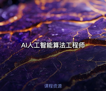 AI人工智能算法工程师
