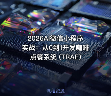 2026AI微信小程序实战：从0到1开发咖啡点餐系统 (TRAE)